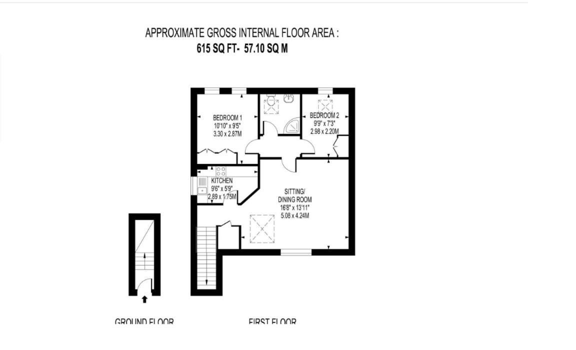 Апартаменты Weybridge - 2 Bed - Parking Экстерьер фото